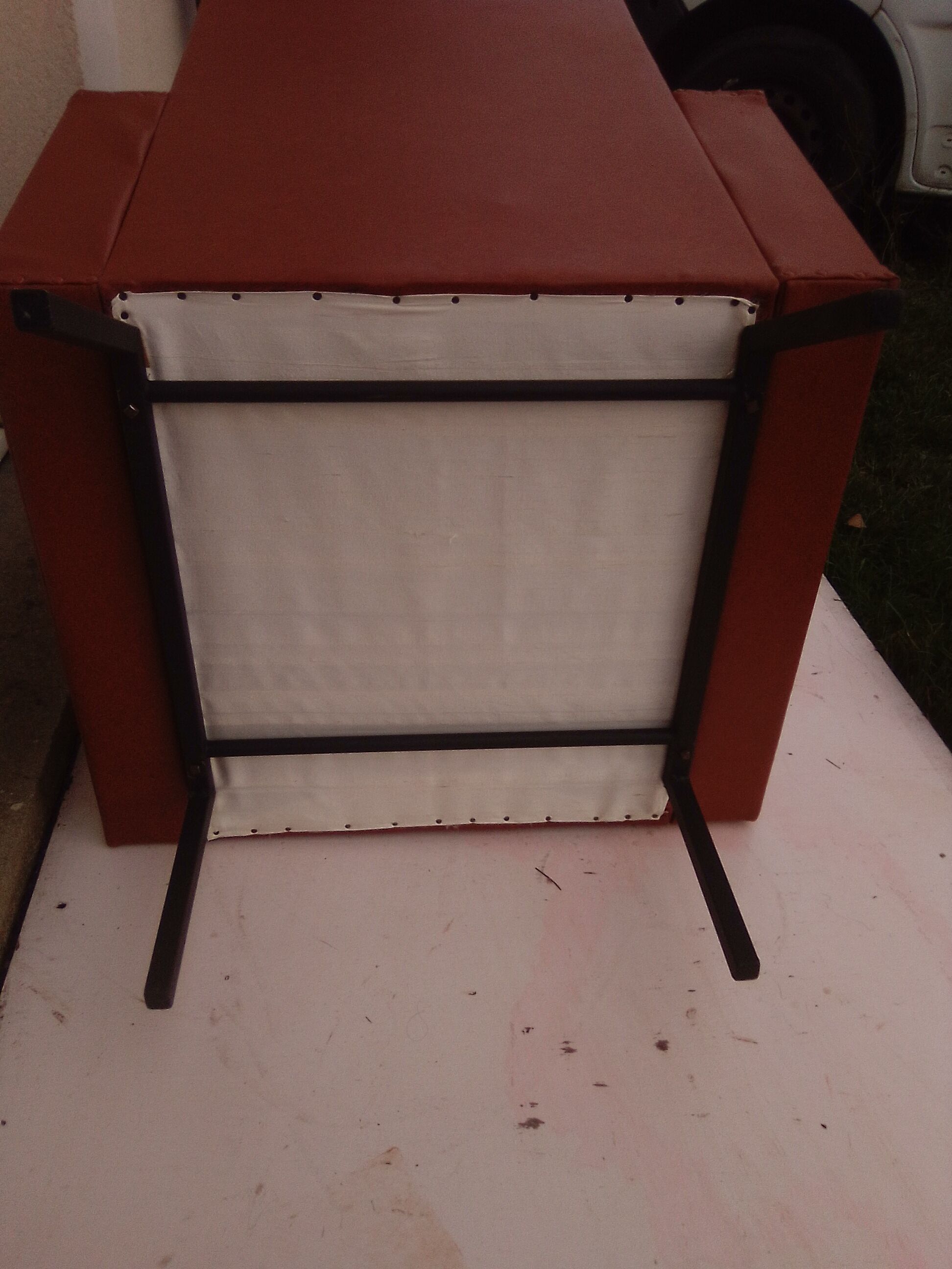 Armchair in brown skaï 70s