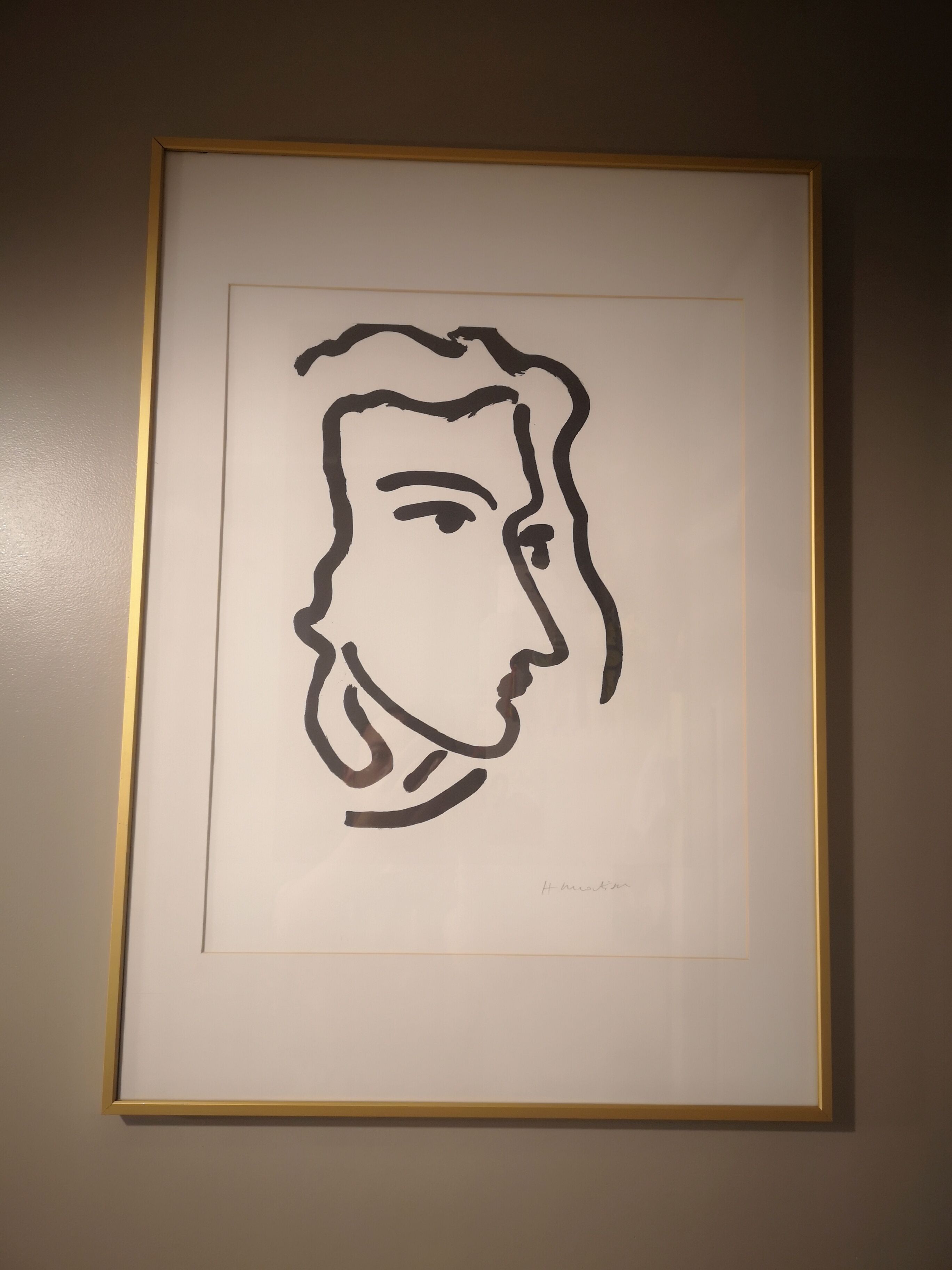 Lithograph Nadia looking to the right, after Henri Matisse - 1948