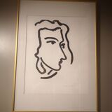 Lithograph Nadia looking to the right, after Henri Matisse - 1948