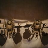 Appliques en laiton esprit anciennes vintage
