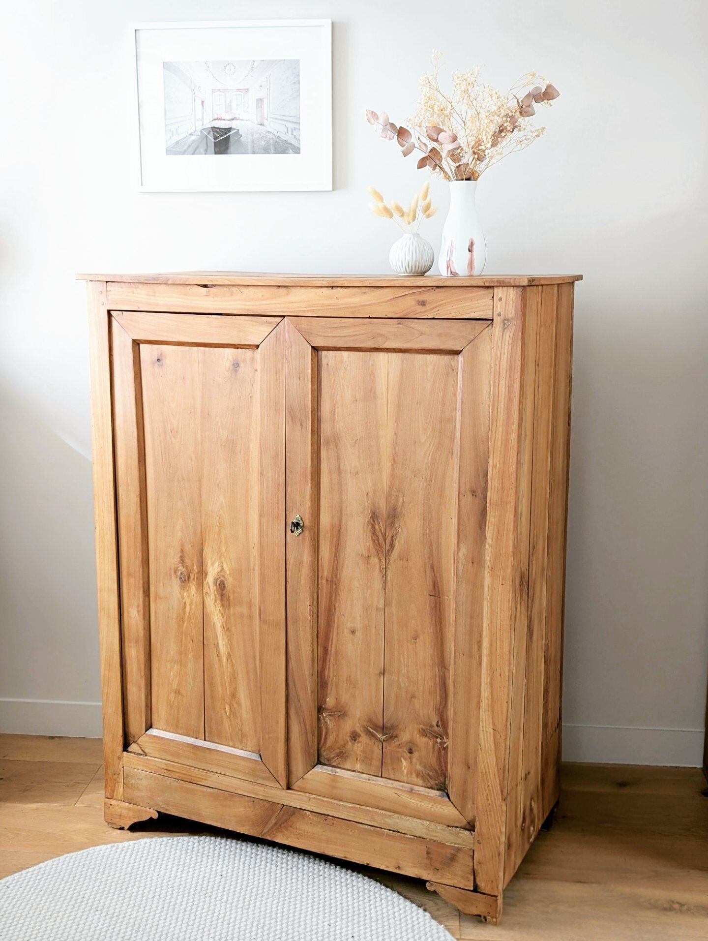Antique solid wood sideboard
