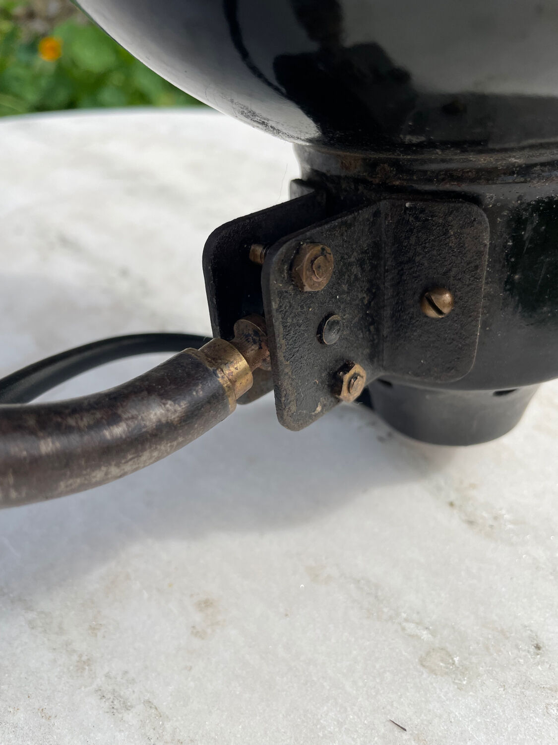 Vintage industrial wall light 1940