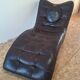 Contemporary Italian leather chaise longue meridian