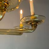 Venetian chandelier in golden Murano glass, Venini circa 1920