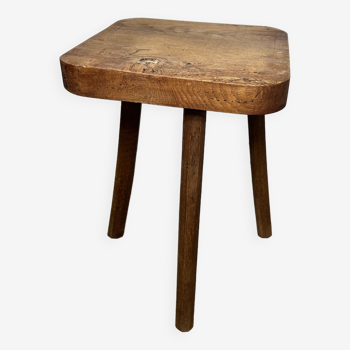 Tabouret tripode brutaliste