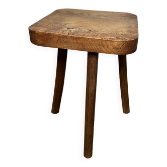 Tabouret tripode brutaliste