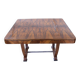 Art Deco Expandable Dining Table in Walnut Veneer & Chrome, France, 1930
