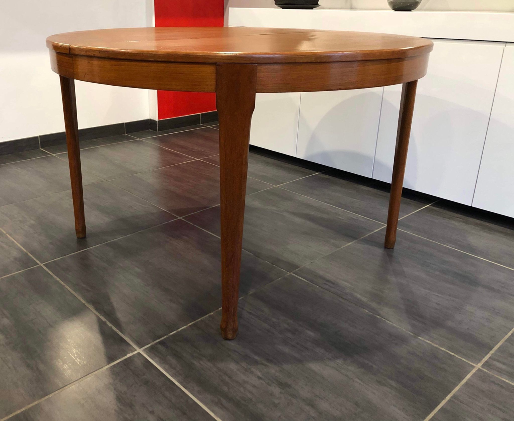 Round table "furniture tv paris" Scandinavian vintage, 1960s