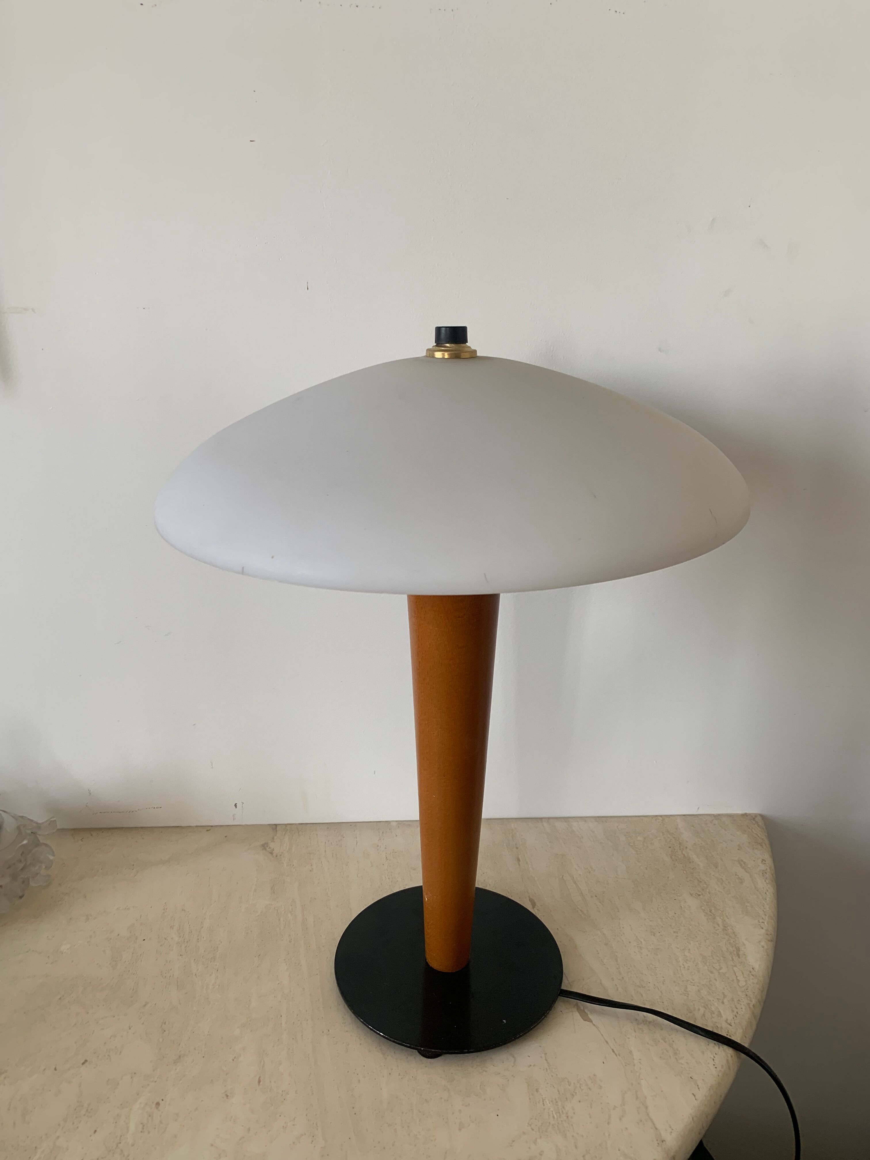 Mushroom lamp Aluminor 80s