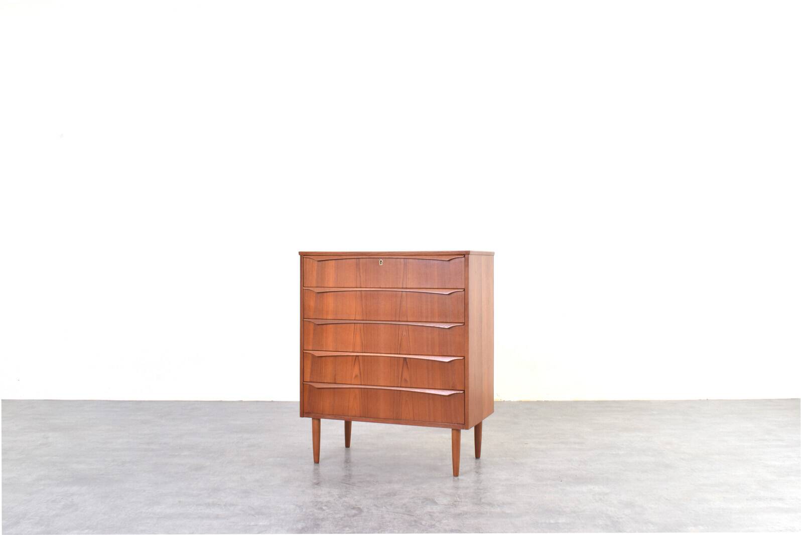 Mid-Century Danish Teak Chest of Drawers, 1960s.