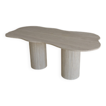 Table à manger irrégulière Venus - Travertin Naturel