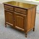 Louis XV sideboard in solid wood with 2 doors, 20th century