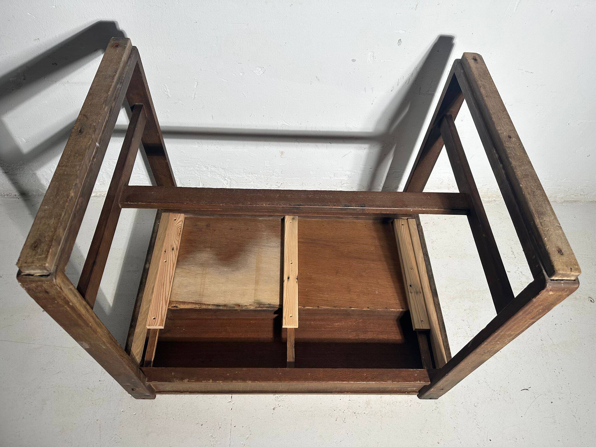 Bureau japonais ancien de type tsukue – Période Taisho/Showa (c.1910-1940)