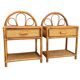 Paire de chevets en rotin 1960
