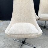 Set of 4 swivel chairs 70s
