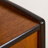Ergo Wall Unit in teak with 6 shelves and 2 cabinets by John Texmon for Blindheim Møbelfabrikk, 2 ba