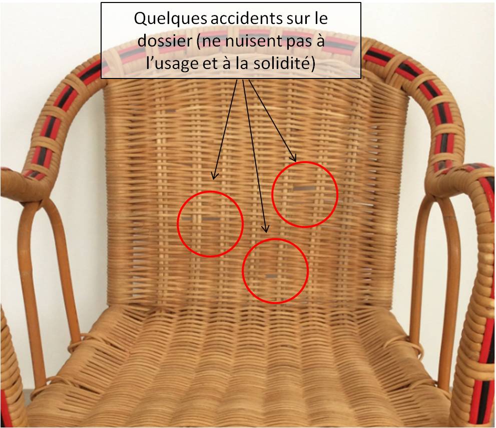 Children's garden chair in rattan