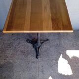 14 Bistro table(s) 60/60cm solid wood top pedestal table