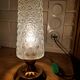 Brass and glass lamp 50s