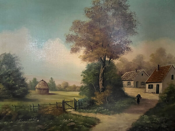 Tableau : huile sur toile