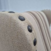 1970s, Danish armchair, furniture wool fabric, oak wood, original condition