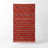 Small Moroccan red kilim rug 85x165 cm