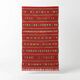 Red Moroccan kilim rug