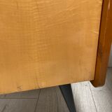 Pair of 1960s bedside tables compass feet