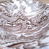 Salad bowl in opaque porcelain Lunéville France model English Style