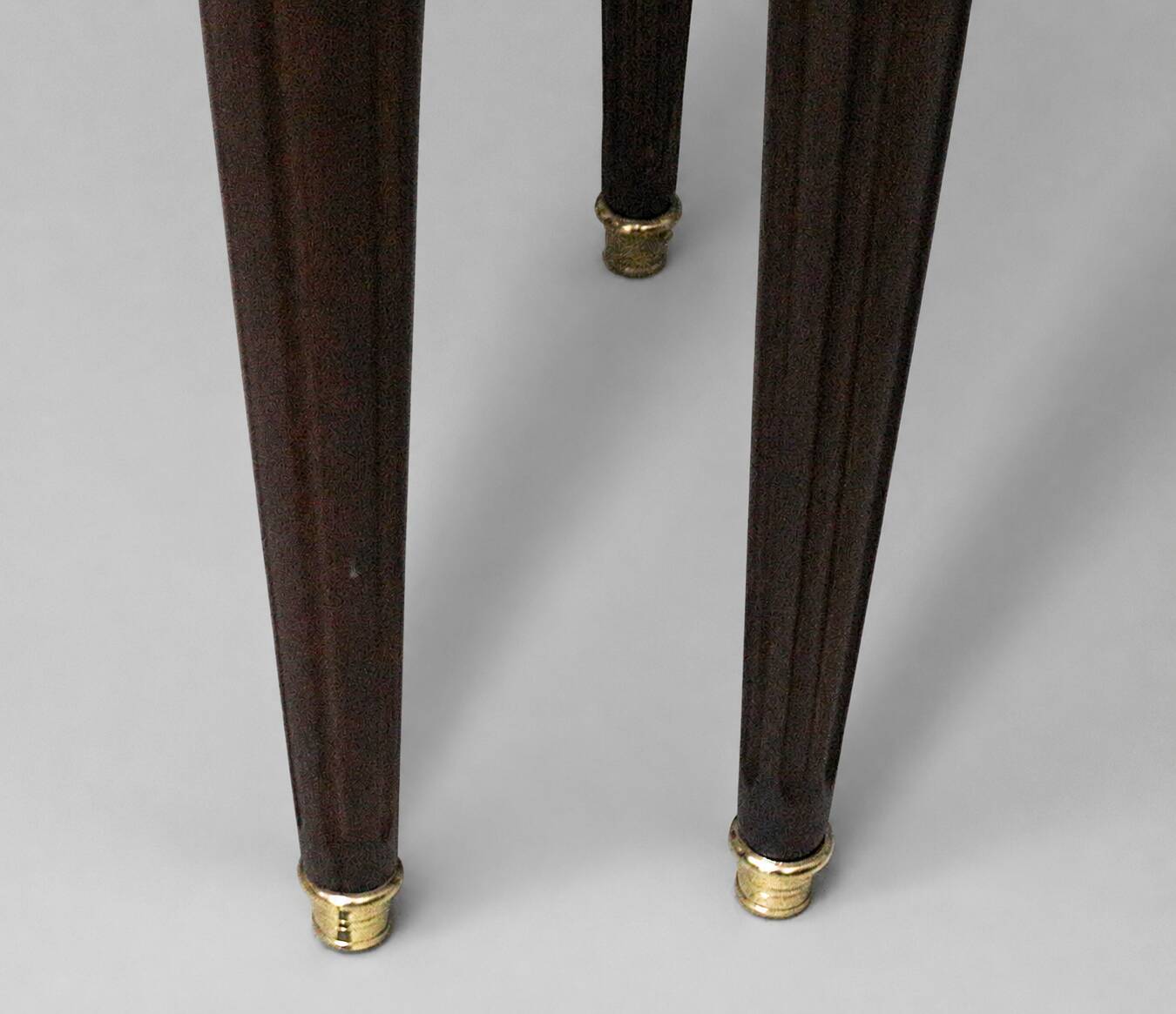 Pair of Mahogany Nightstands with White Carrara Marble in Louis XVI Style