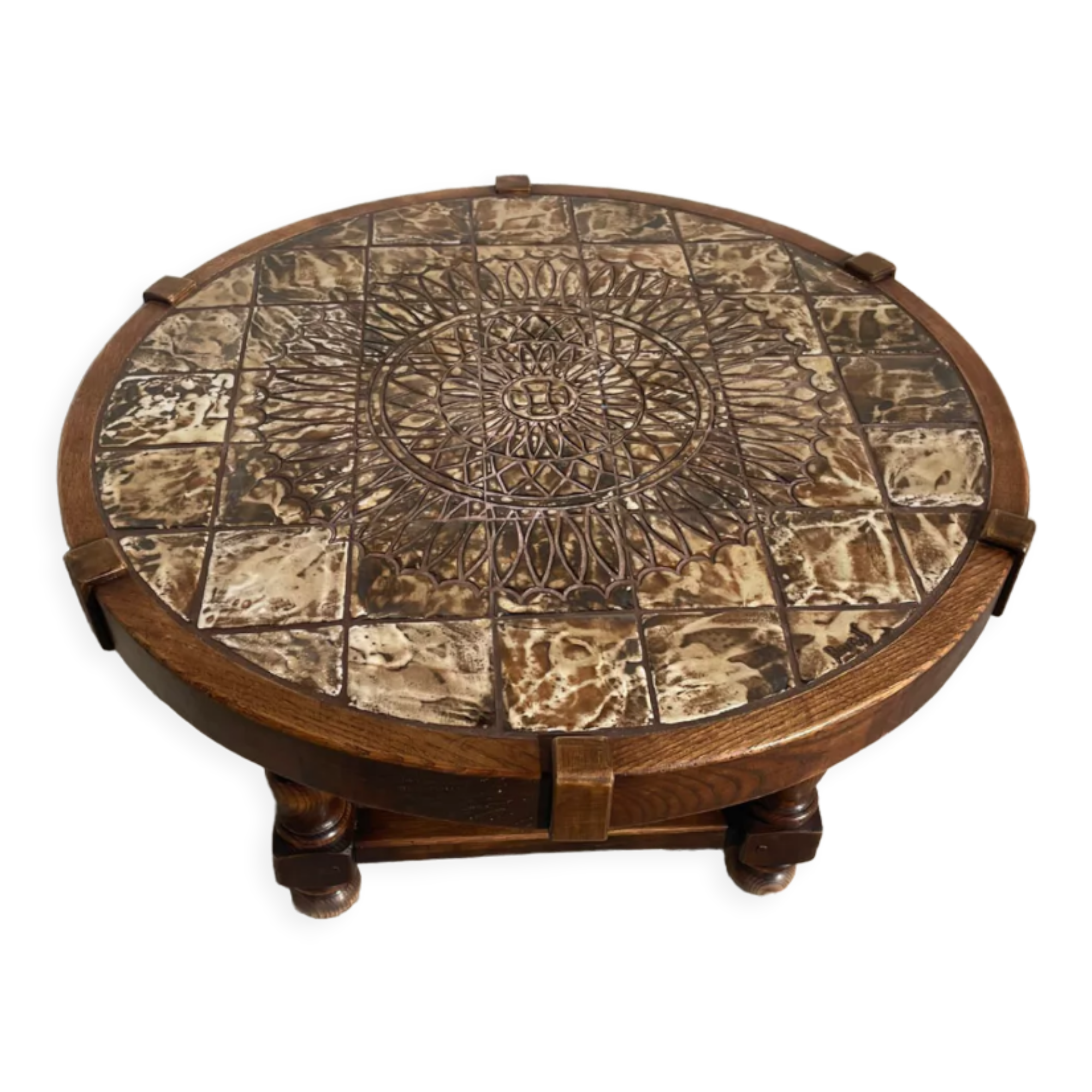 Coffee table signed Barrois