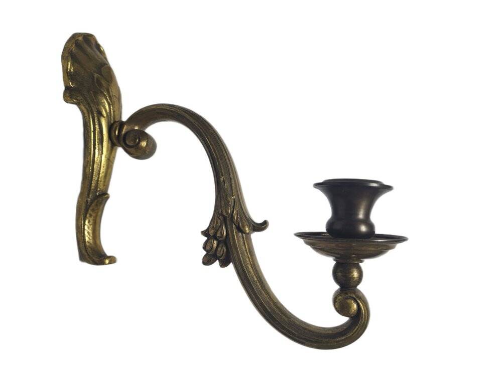 Applique murale en bronze classique, Pologne, années 1900.