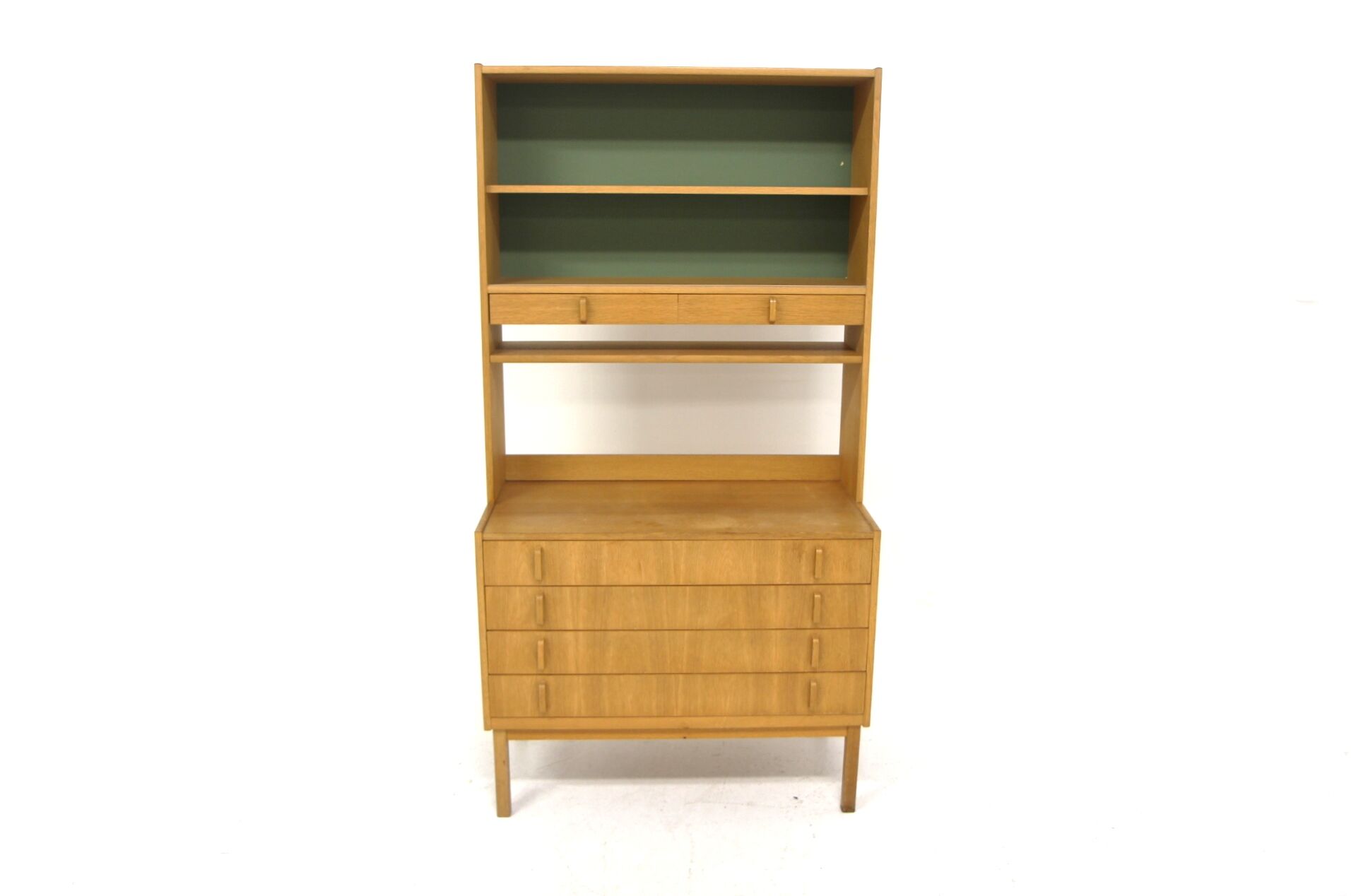 Scandinavian oak library, Bertil Fridhagen, Bodafors, Sweden, 1960