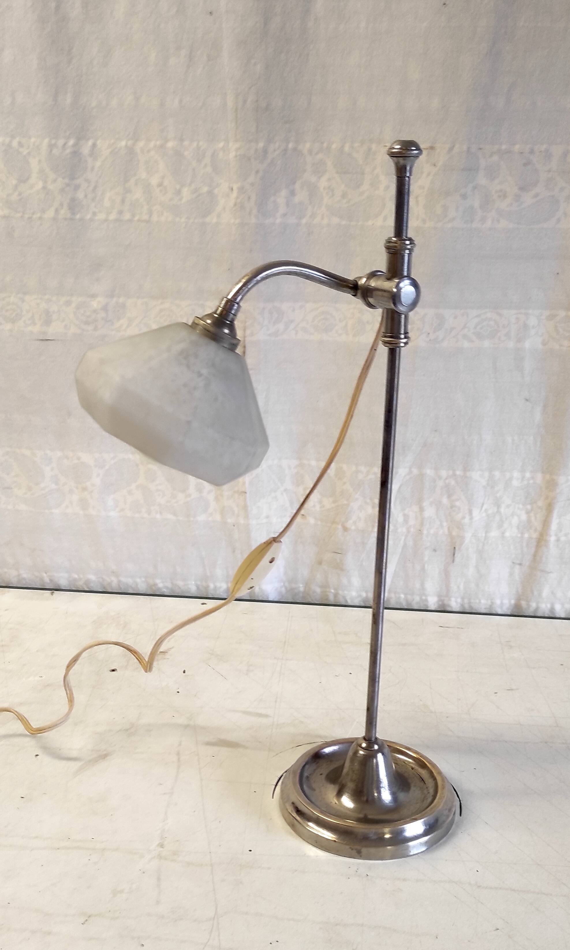 Art-deco adjustable table lamp - 1930s/40s