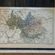 Map of Savoy, printed antique from 1889.