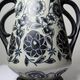 Antique Art Deco vase 1920-40 in fine stoneware, Art Nouveau and Chinoiserie style