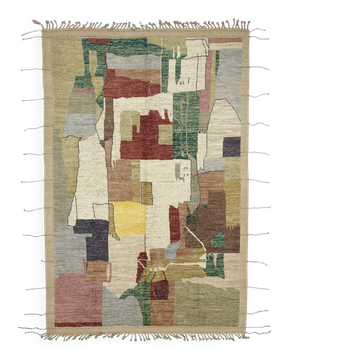 Handmade Turkish One of a Kind 203 cm x 310 cm Multicolor Wool Carpet