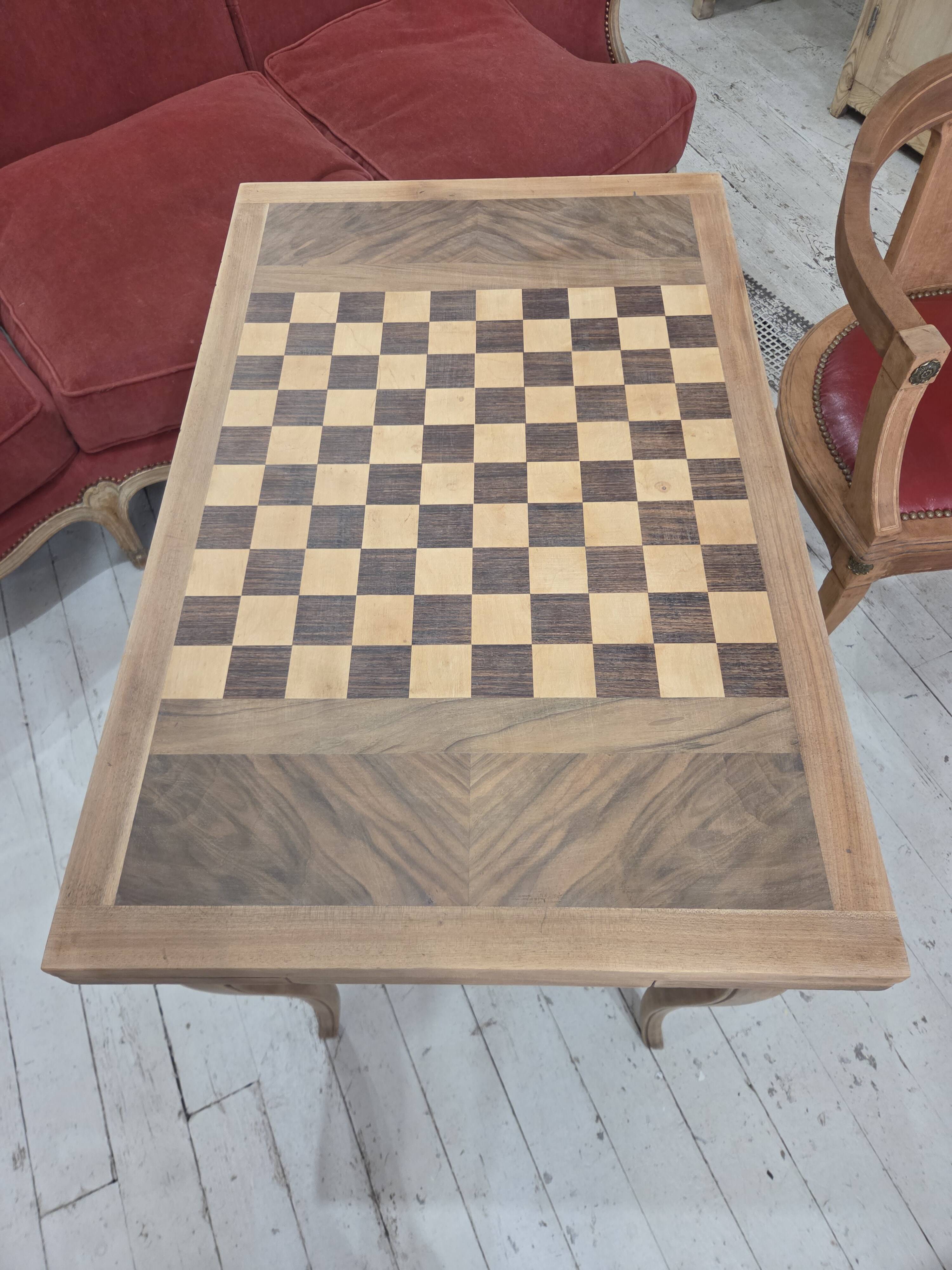 walnut game table