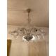 Italian Style Murano Glass in Transparent and Sand Chandelier by Simoeng
