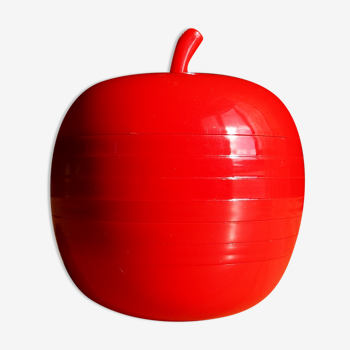 Coasters apple-shaped plastic design, vintage