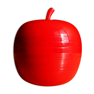 Coasters apple-shaped plastic design, vintage
