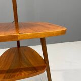 Lampadaire Art Déco avec verre laiteux et table d'appoint, Thonet, années 1950 – Czechos