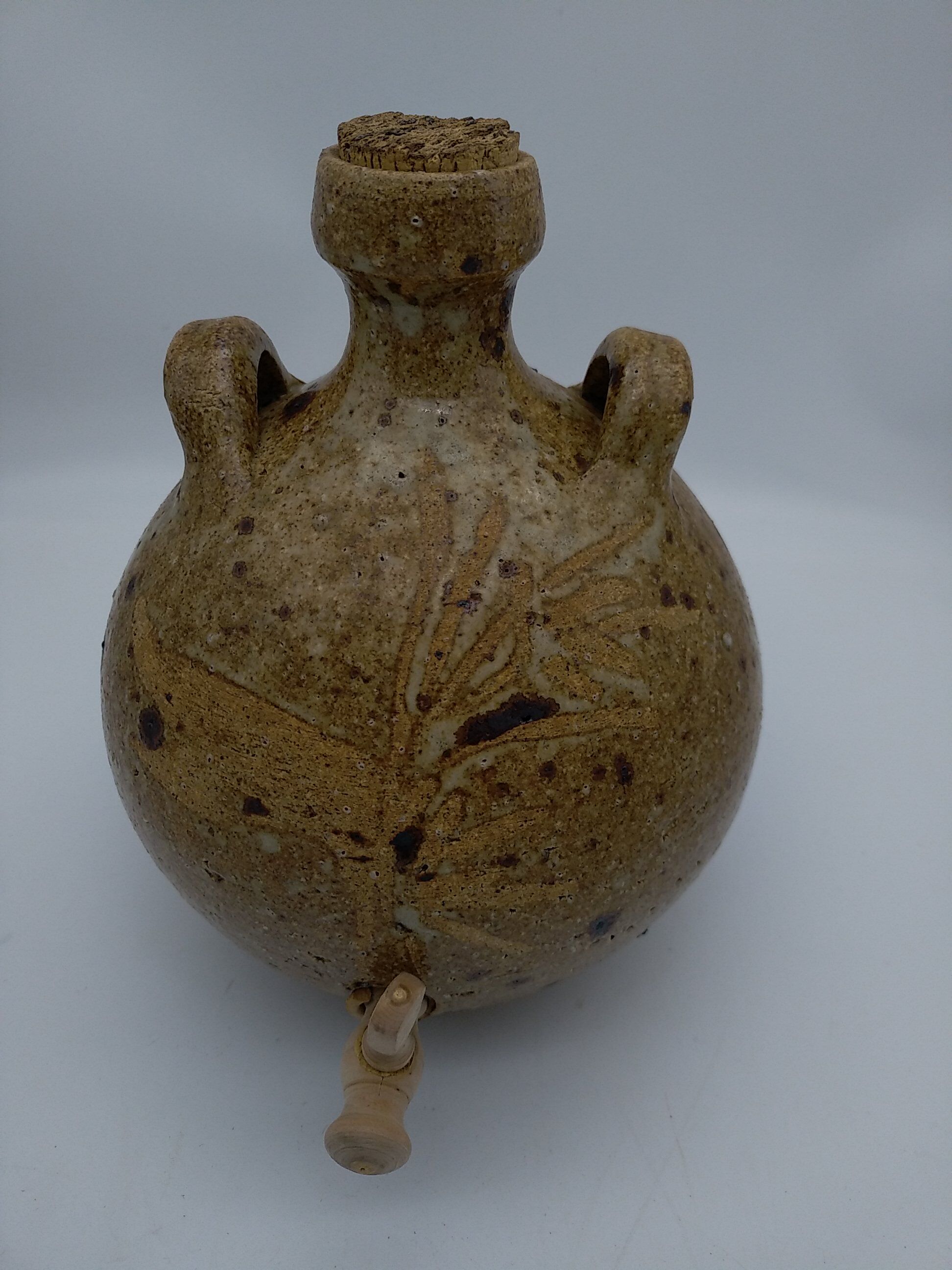 Vinegar in sandstone pyrity signed Alain Blanchard.