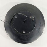 Postmodern wall lamp or ceiling lamp in metal and silver glass, 1980