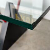 Table bureau moderniste gigante zambusi boccato X seccose Memphis 1980