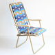 Lafuma space age folding garden chairs, 1964-74, set of two.