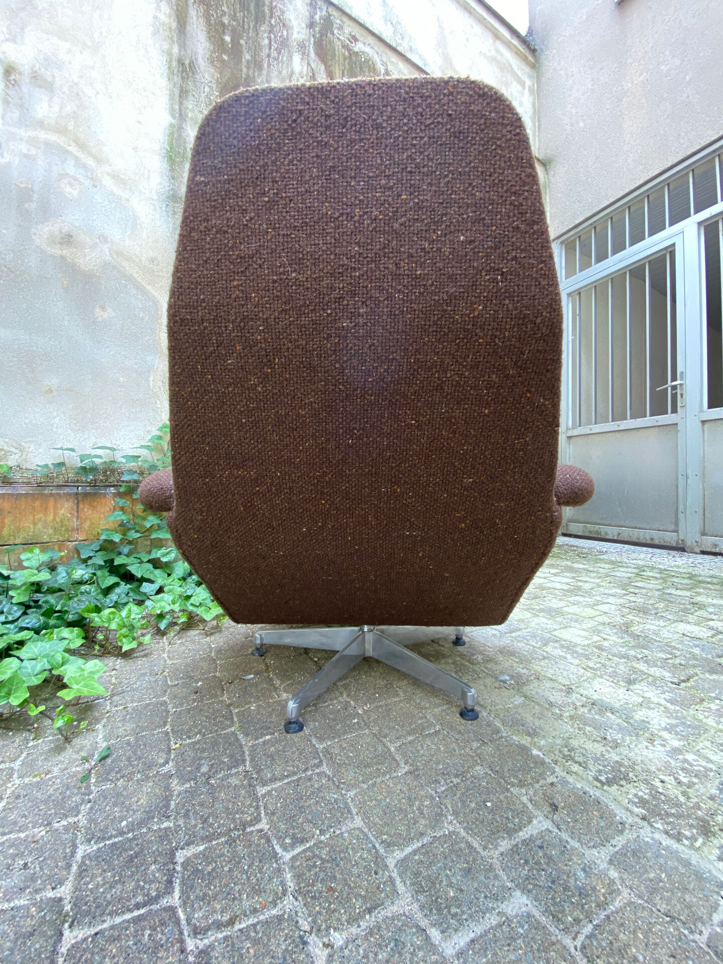 Fauteuil lounge et son ottoman de 1950