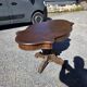 Antique round table in solid oak