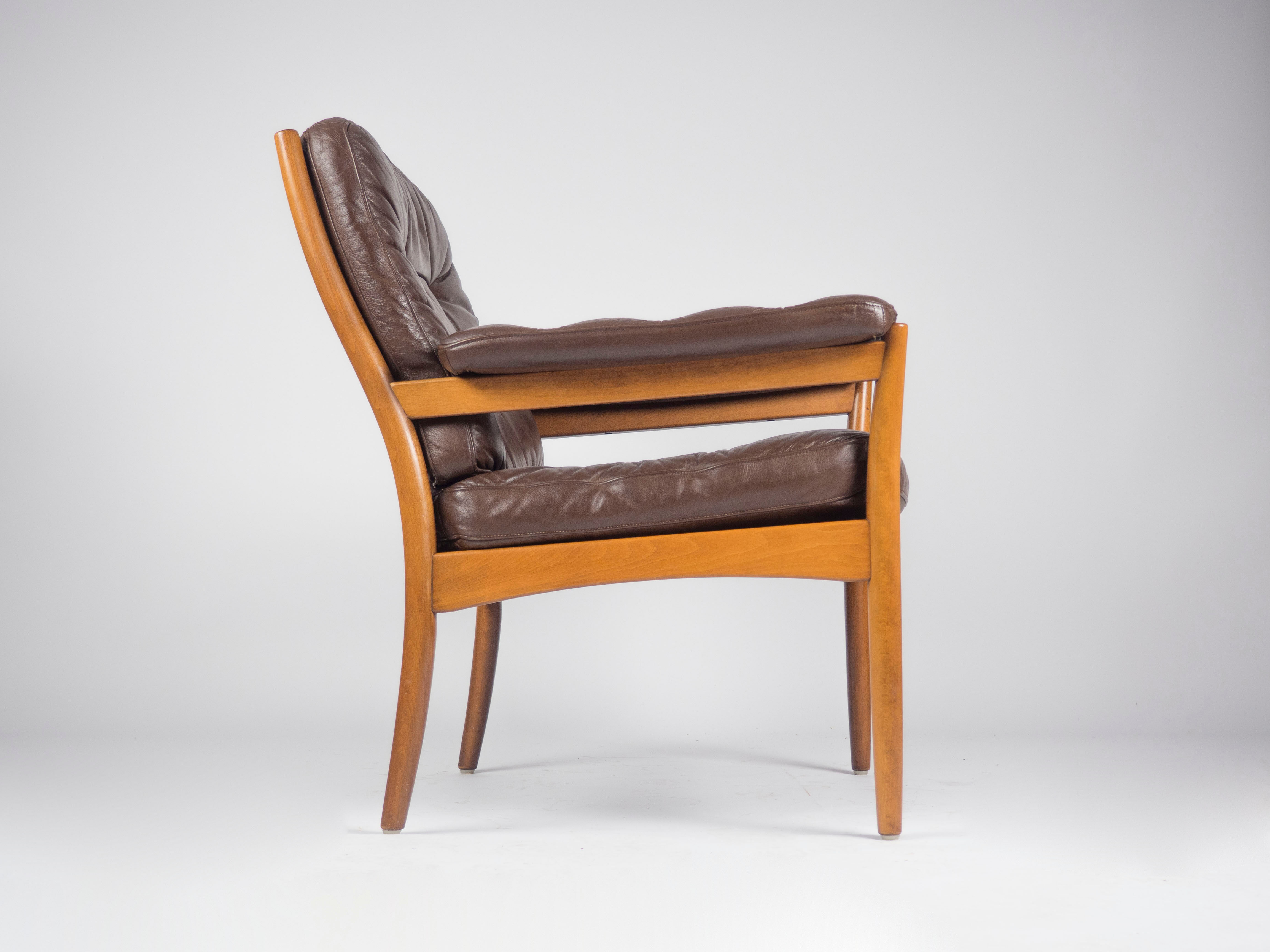Midcentury armchair, Gote Mobel, Sweden, 1970s