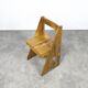 Solid pine sculptural chair by Gilbert Marklund for Furusnickarn
